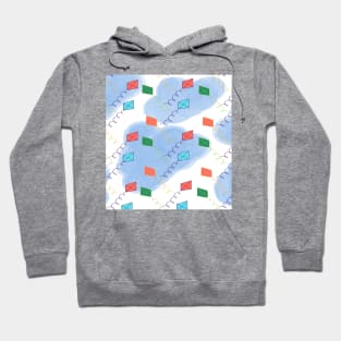 Kites Sky Doodles Hoodie